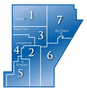Map of Park Electric trustee districts