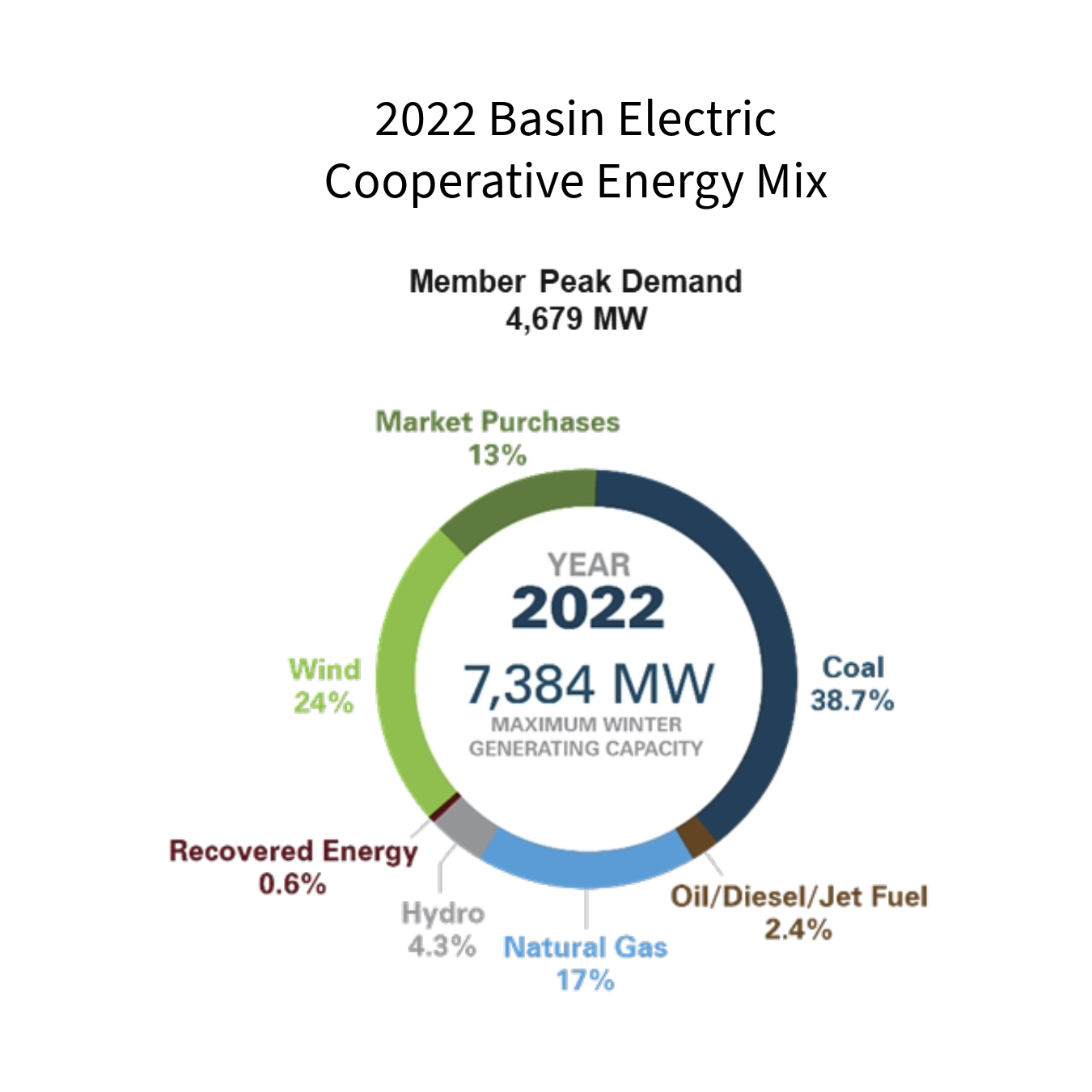 Basin Electric Power Cooperative 2022 energy mis